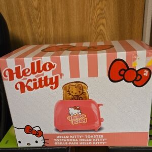 Hello Kitty Pink Striped Toaster